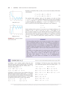 Series Solutions of Linear Equations Chapter 6