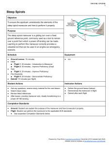 Steep Spiral Maneuver: Flight Training Guide