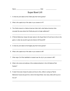 Super Bowl LVII Quiz Worksheet