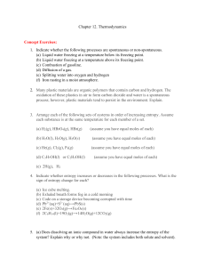 Thermodynamics Chapter 12 Exercises