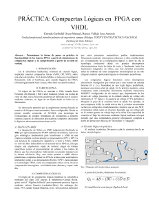 Pr&aacute;ctica de Compuertas L&oacute;gicas en FPGA con VHDL