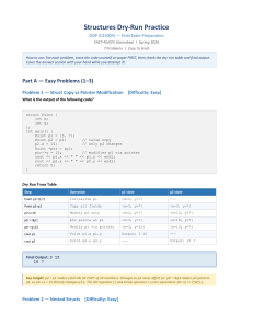 OOP Structures Dry-Run Practice Exam Prep