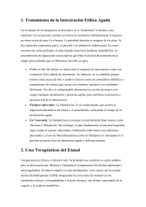 Tratamiento de la Intoxicaci&oacute;n Et&iacute;lica