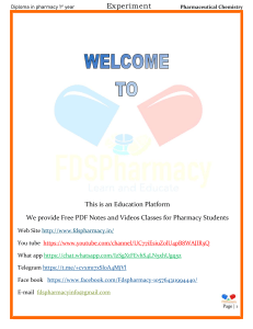 Ibuprofen Assay by Alkalimetry - Pharmacy Experiment