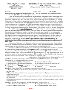 Trial Exam for High School Graduation 2026 - English