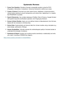 Systematic Reviews: 7 Steps to Conduct a Review