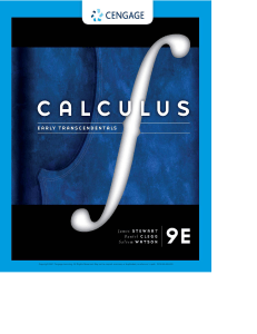 Calculus: Early Transcendentals 9th Edition Textbook