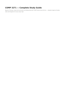 COMP 3271 Study Guide: Data Communications & Networking