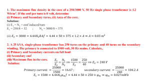 Transformer Problems: Calculations and Solutions