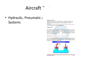 Aircraft Hydraulic & Pneumatic Systems