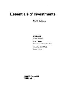 Essentials of Investments Textbook