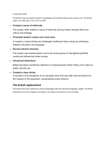 British Colonial Education in India: A Critique