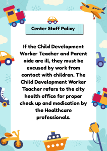 Child Development Center Policy Manual