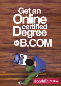 Online B.COM Degree - Amrita Online