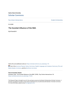 The Societal Influence of the NBA