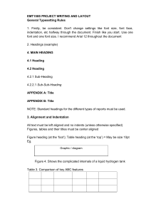 EMT150S Project Writing and Layout Guidelines