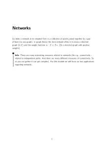 Networks: Graph Theory and Network Flows