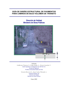 Gu&iacute;a de Dise&ntilde;o Estructural de Pavimentos para Caminos de Bajo Volumen