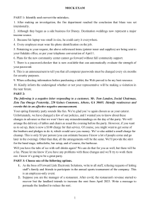 Mock Exam: English Writing Practice