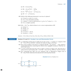 Electromagnetism Problems: Faraday's Law & Maxwell's Equations