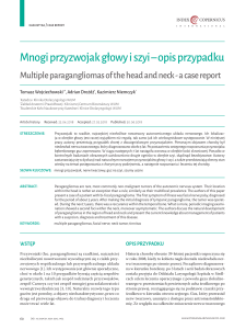 Mnogi przyzwojak głowy i szyi &ndash; opis przypadku