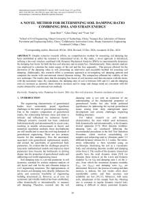 Novel Soil Damping Ratio Method Using DMA and Strain Energy