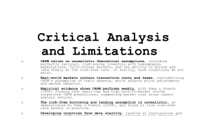 Critical Analysis of CAPM Limitations and Alternatives