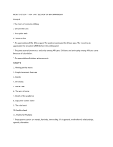 How to Study 'Sun Must Slough' by BK Charangwa - Poem Analysis