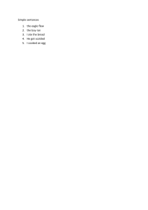 Simple Sentences for Elementary English Learning