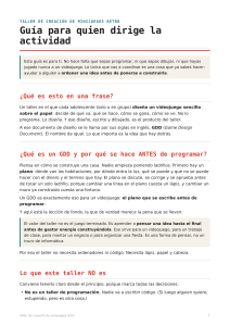 Gu&iacute;a taller de creaci&oacute;n de minijuegos retro