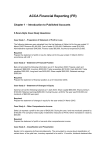 ACCA FR Chapter 1 Case Studies