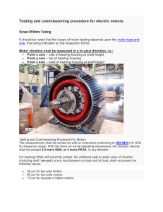 Testing and Commissioning Procedure for Electric Motors