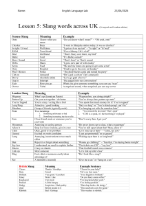 UK Slang Lesson: Liverpool & London Terms