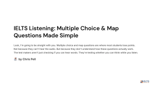 IELTS Listening: Multiple Choice & Map Questions Made Simple