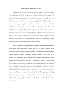 Cancel Culture: Beneficial or Harmful? Essay Analysis