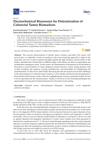 Electrochemical Biosensors for Colorectal Cancer Biomarkers