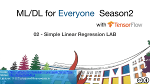 ML/DL for Everyone Season2: Laboratorium Regresji Liniowej z TensorFlow
