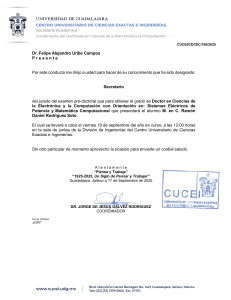 Carta de designaci&oacute;n para jurado de examen doctoral, Universidad de Guadalajara