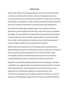 Global Trade: Definition, Benefits, and Challenges