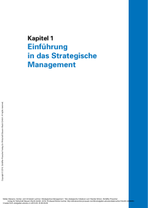 Einf&uuml;hrung in das Strategische Management Kapitel 1