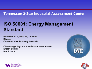 ISO 50001 Energy Management Standard Presentation