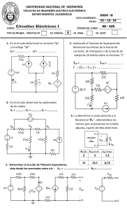 Examen de Circuitos El&eacute;ctricos I