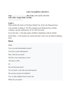 Non-Specialized English 2: Self-Introduction & Dialogue Exercise