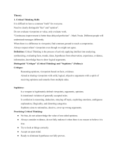 Critical Thinking & Professional Skills Textbook
