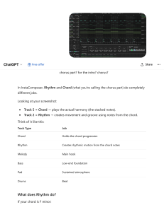 Rhythm vs Chord Tracks in InstaComposer: A Guide