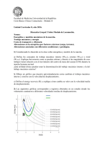 Discusi&oacute;n Grupal 2: M&oacute;dulo de Locomoci&oacute;n - Energ&eacute;tica de la Marcha