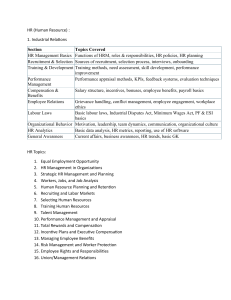 HR Topics: Human Resource Management Guide