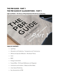 PBR Guide Part 1: Light and Matter Theory