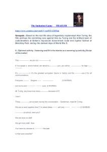 The Imitation Game: Enigma Code Lesson Plan