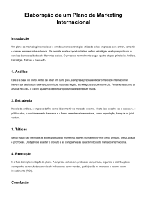 Plano de Marketing Internacional: Guia Completo